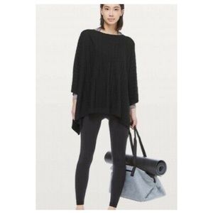 Lululemon divinity poncho - black diamond woven poncho